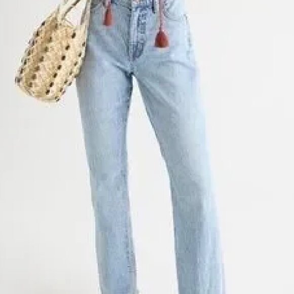 J. Crew Light Blue Women Jeans - Full Length Demi Boot - Picture 3 of 3